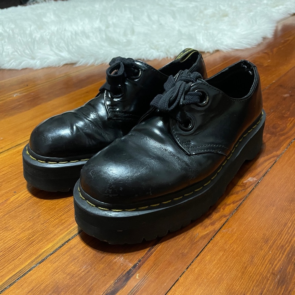 Dr. Martens Black Platform Shoes